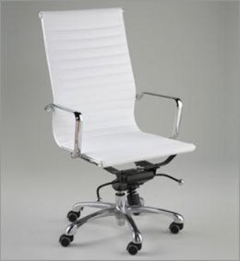 Euro Style Otto Collection High Back Executive Chair (White)