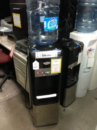 Whirlpool Black and Stainless Steel Water Cooler 