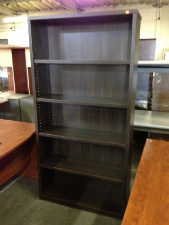 6ft Laminate Bookcase (Black Forest Walnut)