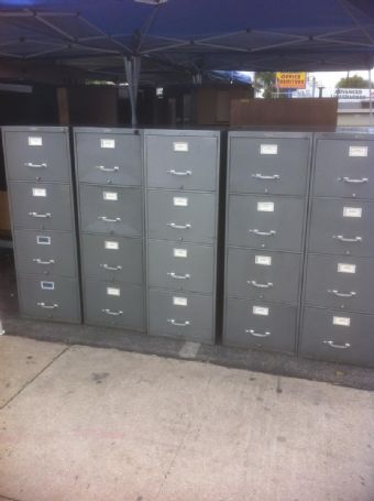 4-Drawer Legal-Size Vertical Files (Gunmetal Grey)