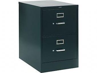 HON 530 Series 2-Drawer Legal-Size Vertical File (Black)