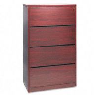 HON10516NN HON 4-Drawer Laminate Lateral File (Mahogany)