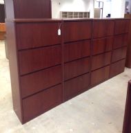 Steelcase Wood Lateral Files (Mahogany)