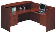 Classic Laminate Reception Desk (Cherry)