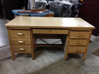 Wooden School Teacher Desk