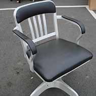 Vintage Swivel Tanker Chair with Arms
