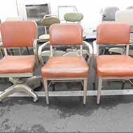 Orange Vintage Tanker Chairs 