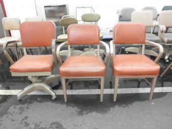 Orange Vintage Tanker Chairs 