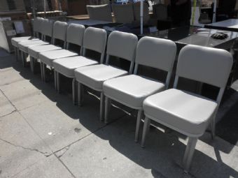 United Chair Tanker Side Chairs (Light Grey)