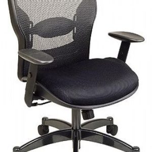 2300  Office Star SPACE Series Mesh Back Task Chair (Black)