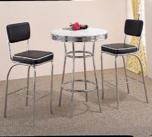 Retro Bar Table and Stools