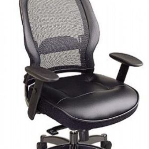27008 Office Star Professional Breathable Mesh Back Chair with Adjustable Headrest (Black)
