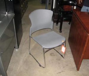 3050 Plastic Stack Chair (Charcoal)