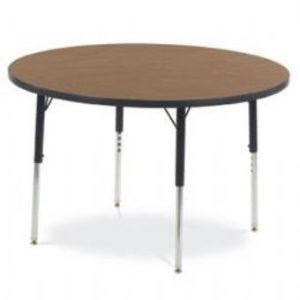 48 Round Activity Table with Adjustable Legs (Maple or Grey Top)
