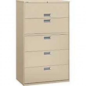 600 Series 5-Drawer Lateral File (Putty)