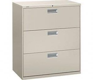 600 Series 3-Drawer Lateral File (Light Grey)