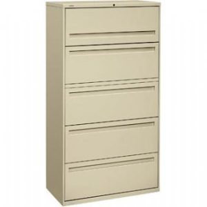 700 Series 36 Wide 5-Drawer Lateral File (Putty)