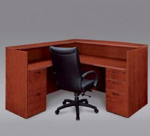 Elite Series L-Shape Reception Desk (Cherry)