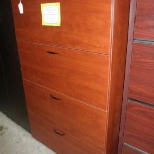 Amber Collection 4-Drawer Laminate Lateral File (Cherry)