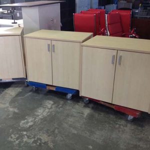 Cherryman Amber Collection 2-Door Storage Cabinets -- 36 wide x 29 high  (Maple)