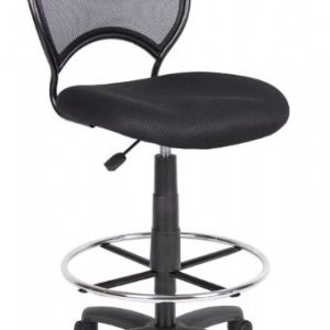 B16205 Boss Mesh Back Drafting Stool (Black)