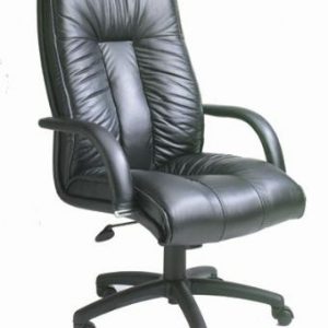 Boss B9301 Executive Italian Leather Chair (Black)
