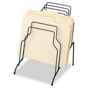 Black Metal Wire Step File Organizer
