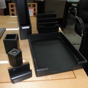 Black Wood Desk Accessories