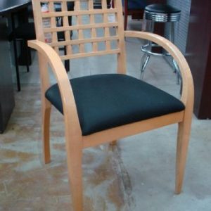 Cherryman Emerald Collection Guest Chair (Emerald Green Fabric/Maple Wood Frame)