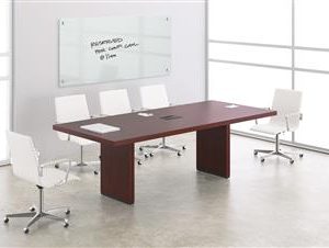 Deskmakers 8ft Rectangular Conference Table (Cognac)