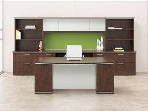 Milano Collection Executive Desk Set (Tuscan Walnut)
