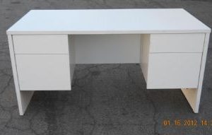 Kimball Desk 30x60 Double Pedestal (Light Grey)