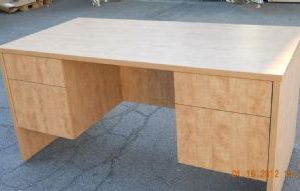 Double Pedestal 30x60 Desk (Butternut)