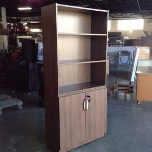 Elite Series 2-Door Storage Cabinet with Bookcase Top--72 high x 36 wide
