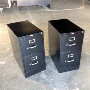 Hon 2-Drawer Vertical File (Black) -- Letter Size