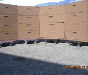 4-Drawer Lateral Files (Brown)