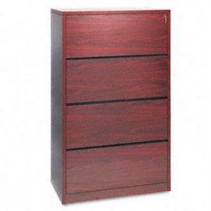 HON10516NN HON 4-Drawer Laminate Lateral File (Mahogany)