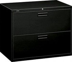 HON 500 Series 2-Drawer Lateral File (Black)