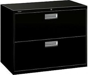 HON 600 Series 2-Drawer Lateral File (Black)