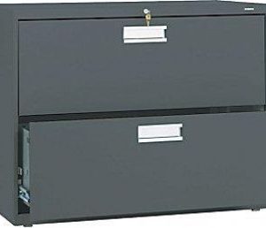 HON 600 Series 2-Drawer Lateral File (Charcoal)