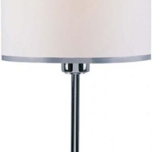 LS-21260CWHT Lite Source Table Lamp (Chrome Frame/White Fabric Shade)