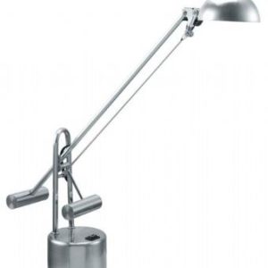LS-306PS Lite Source Halotech Counterbalance 29 High Table Lamp with Bowl Shade (Silver)
