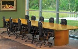 Napoli Series 8ft Rectangular Conference Table (Golden Cherry)