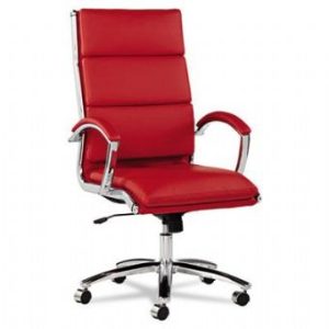 Tuscany Series High-Back Chair (Red/Chrome Frame)