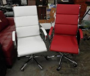 Tuscany Series High Back Chair (White or Red)