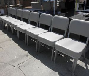 United Chair Tanker Side Chairs (Light Grey)