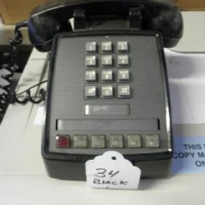 Black Multi Line Vintage Phone