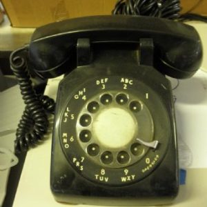 Vintage Black Rotary Dial Phone