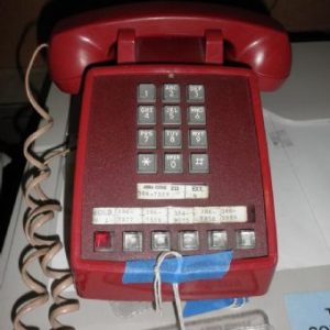 Red Vintage Multi-Line Phone