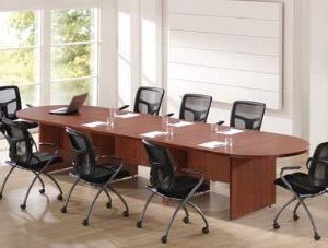 Elite Series 12 FT Racetrack Conference Table in Cherry